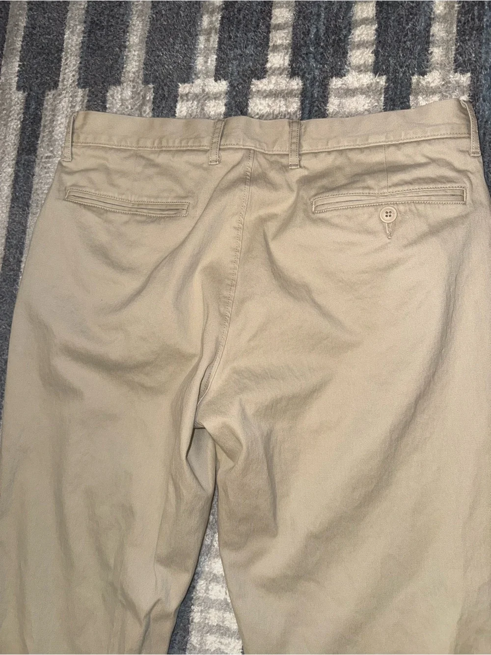 J.Crew Stretch Men's Classic Tan Khaki Chino Pants Size 32x32 Cotton Casual
